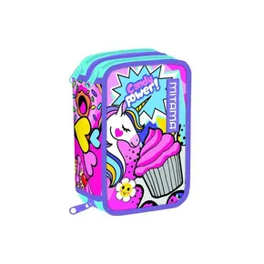 Pencil Case full of "Triplo", daisy pop, MITAMA 64869